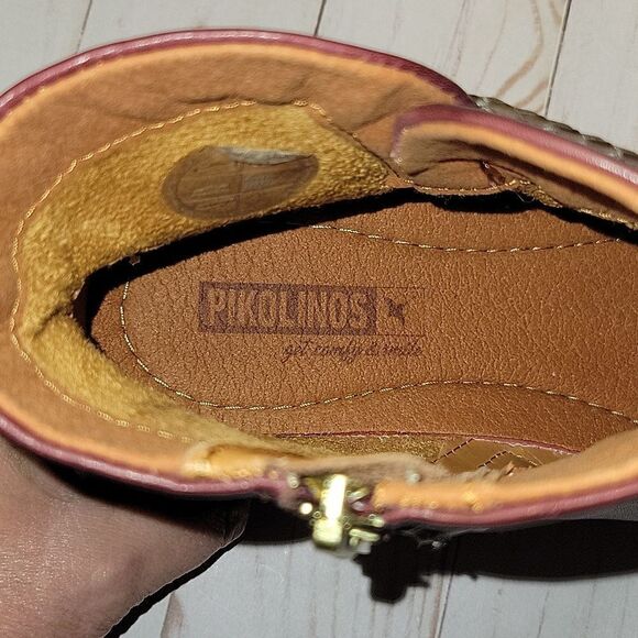 Pikolinos Royal NAW4D-8908 Garnet Leather Ankle Booties Boots sz 36 - Picture 12 of 12